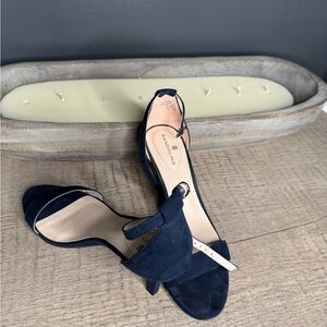 Bandolino Navy and White Heels